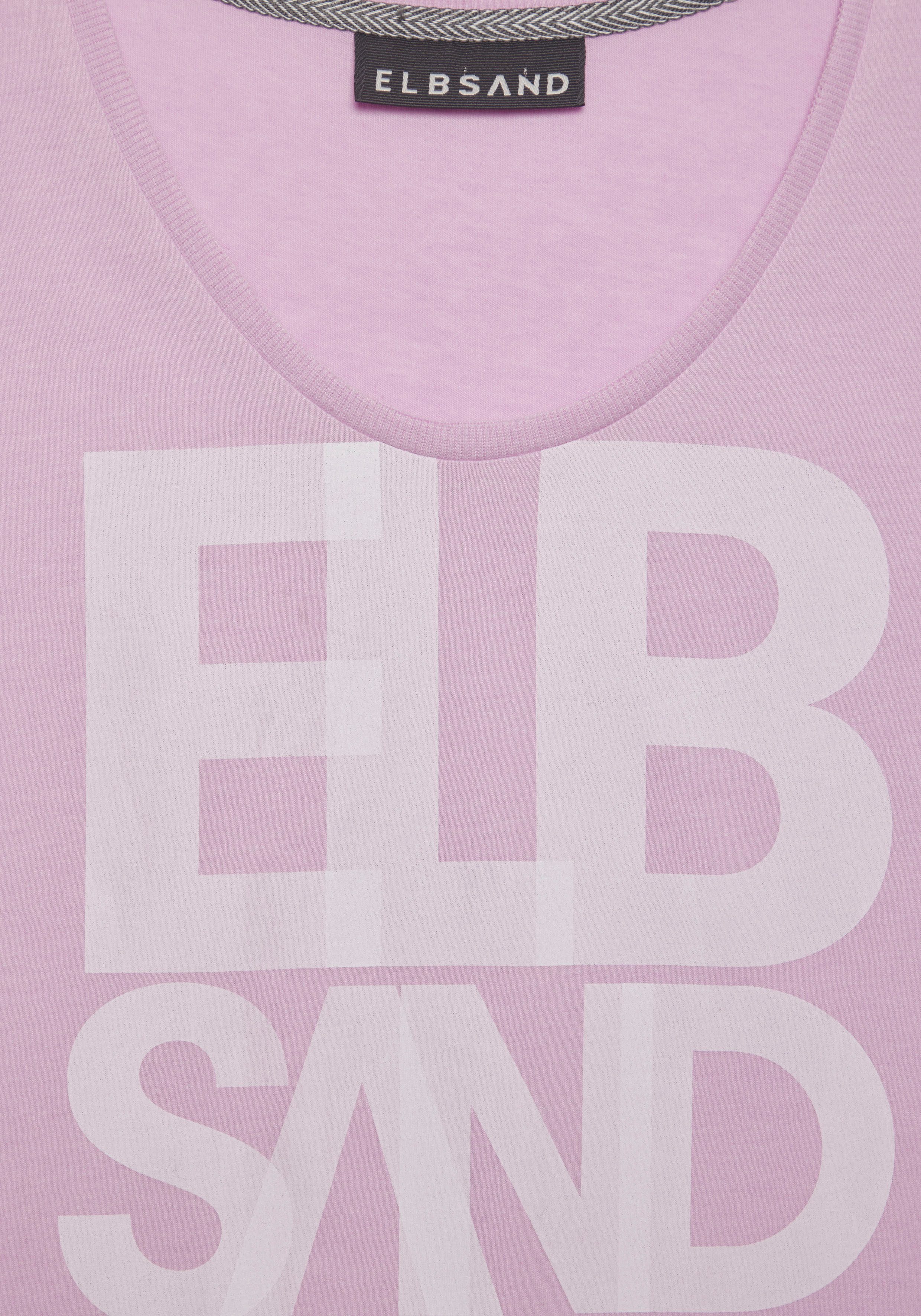 Elbsand T-Shirt Eldis mit Logodruck, Kurzarmshirt aus Baumwoll-Mix, sportlich-casual