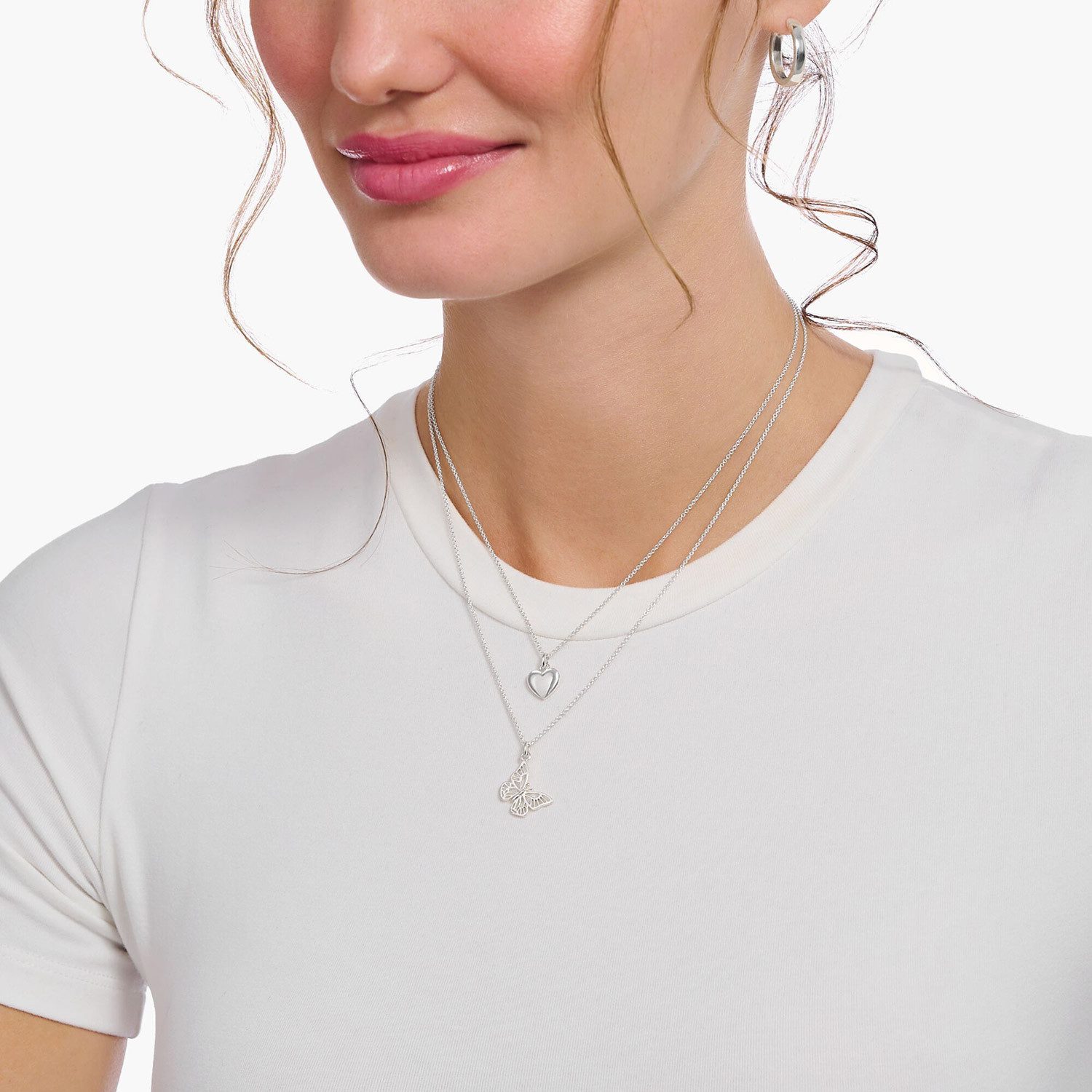 THOMAS SABO Kette mit Anhänger mit Schm...