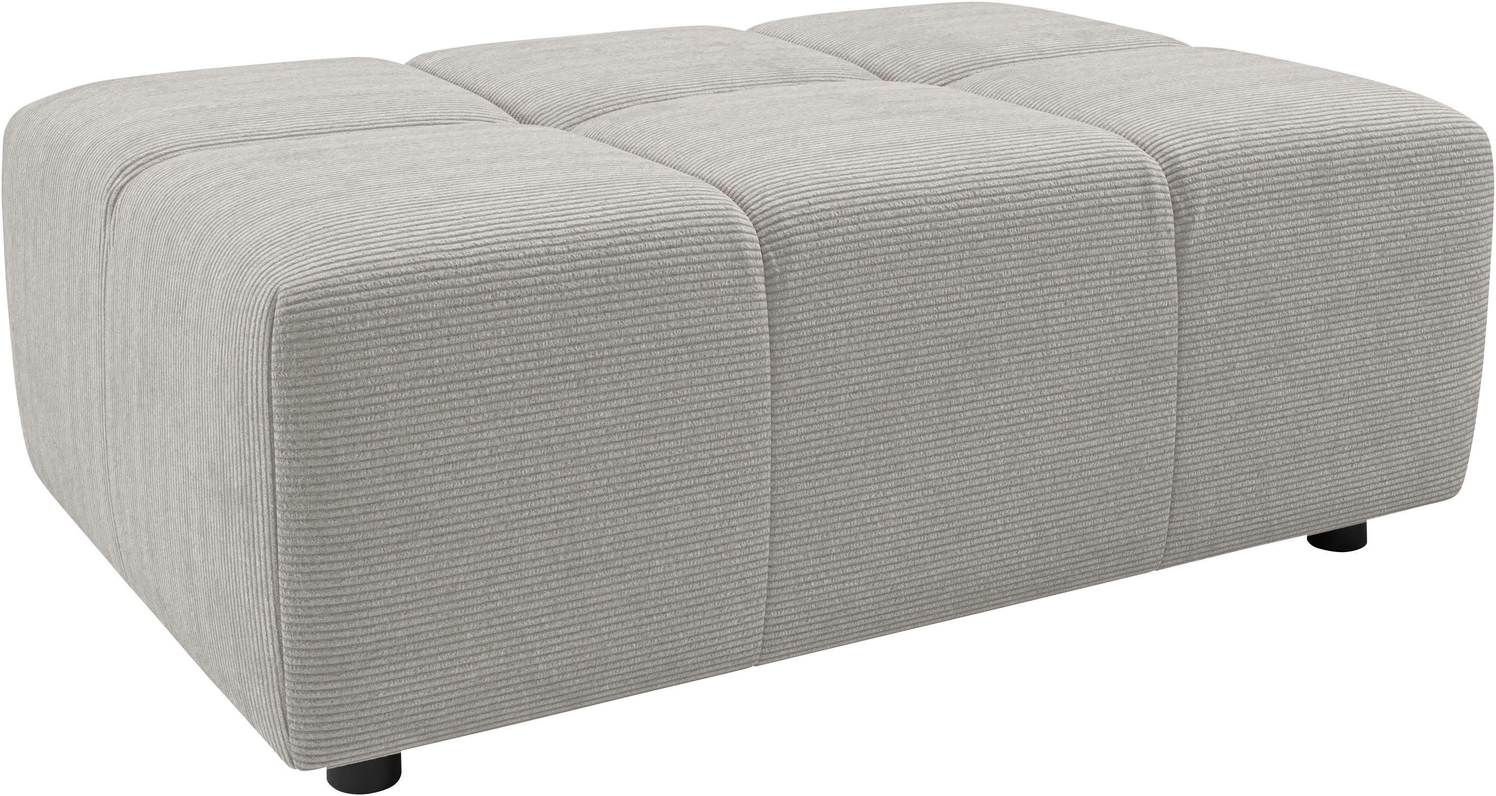 Home affaire Polsterhocker Ancona, Polsterhocker passend zum Sofa, Breite 107 cm, passend zur "Ancona"-Polsterserie, auch in Cord + Easy Care
