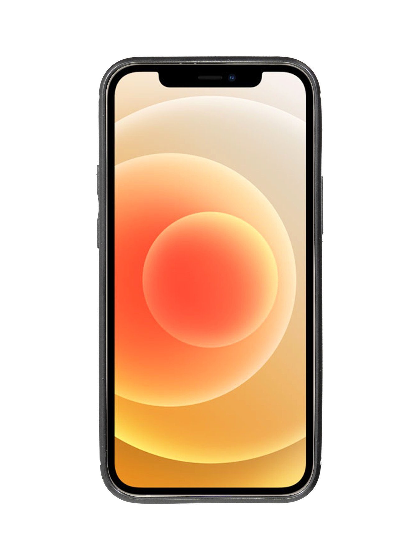 cofi1453 Bumper Silikon Hülle Bumper Carbon kompatibel mit iPhone 12 Case TPU Soft Han