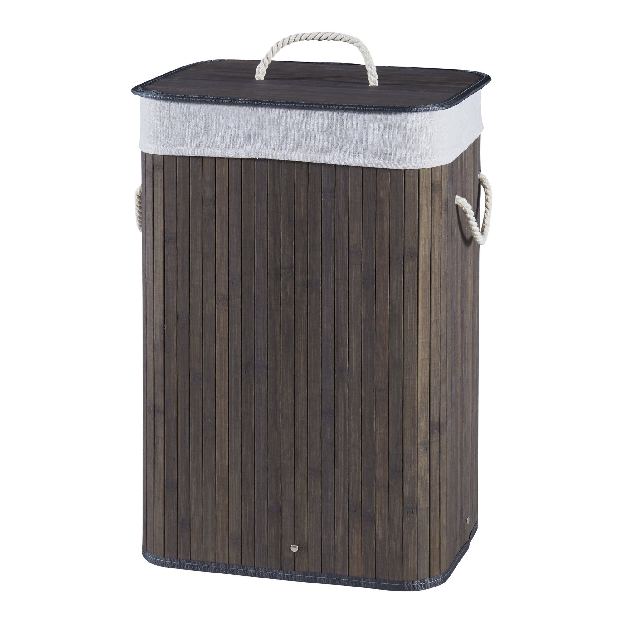 en.casa Wäschekorb, »Salla« Wäschesammler mit Deckel günstig online kaufen