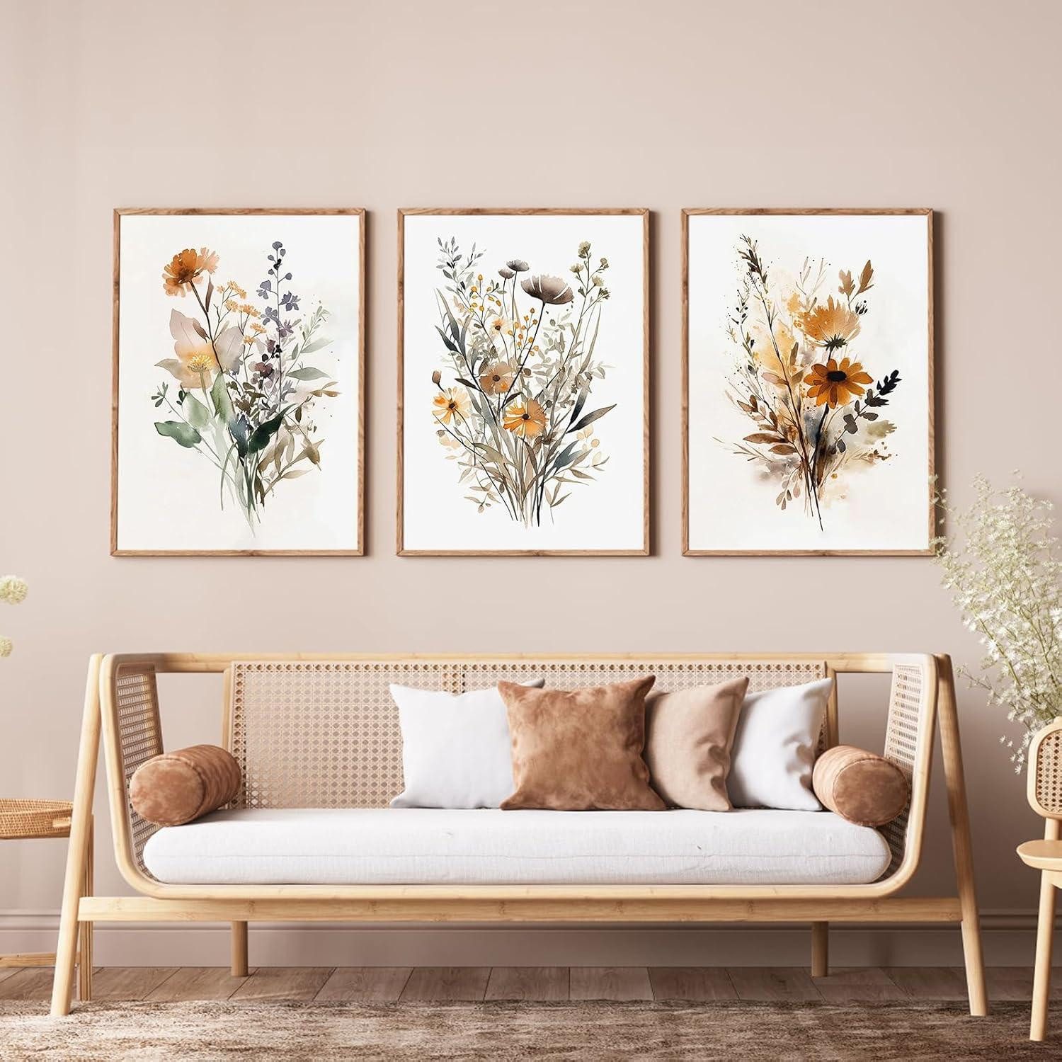 Uixxducc Poster 3er Poster Set Blumen günstig online kaufen