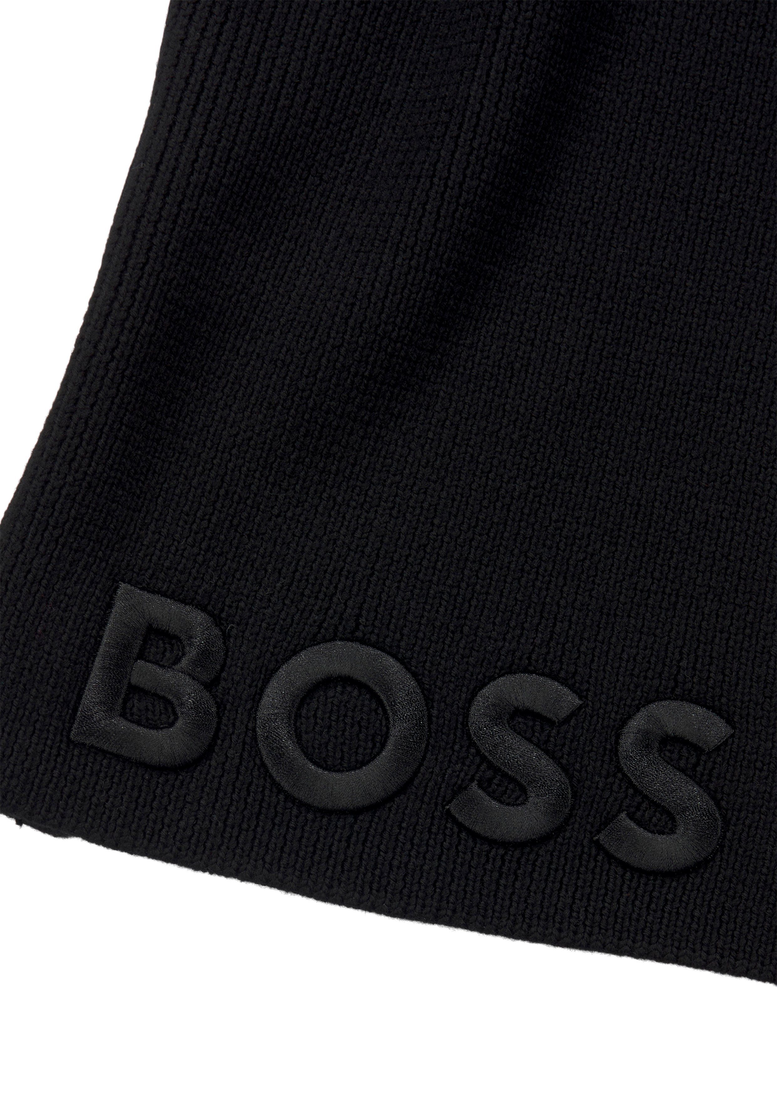 BOSS Black mit BOSS Lara_scarf, Logo-Stickerei Schal tonaler