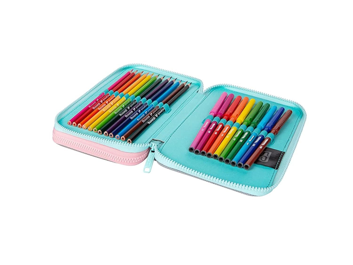 GOLDKIDS Federmäppchen COOLPACK XXXL Federtasche Federmappe, (teilig gefüllt Schüleretui 2-stockig, 1-tlg., 20 x 14 x 5 cm Sweet Dreams), inkl. Füller Patrone