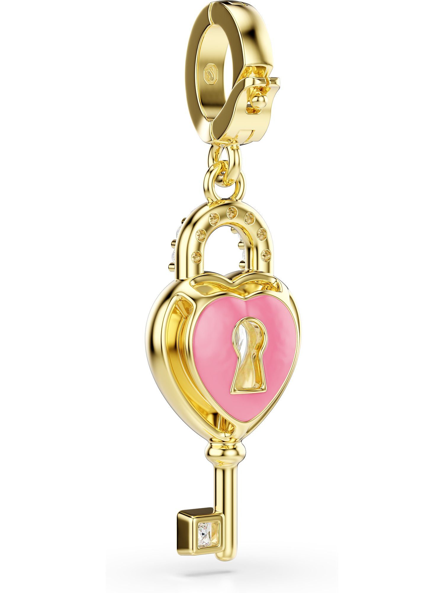 Swarovski Kettenanhänger Swarovski Damen-Charm Metall 1 Swarovski-Kristall