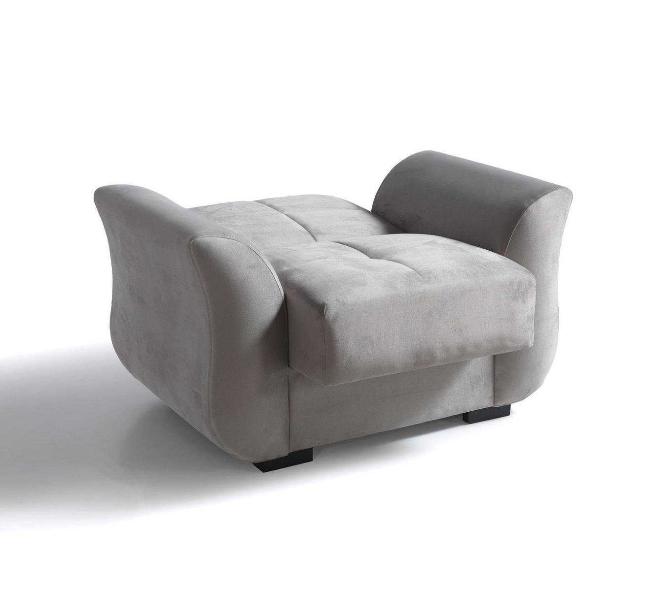 Sitzer Relax Weiß Modern Design Sessel Luxus JVmoebel Europe Relaxsessel (Sessel), Made Sessel In Textil Sessel