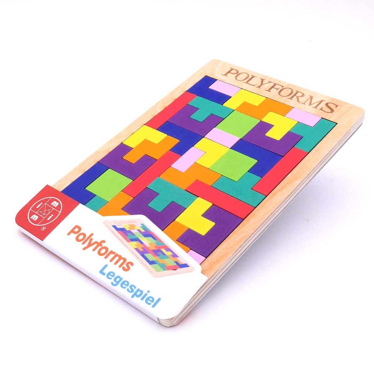 Bartl Spiel POLYFORMS - tolles, vielseitiges Legepuzzle, Knobelspiel, Holzspiel