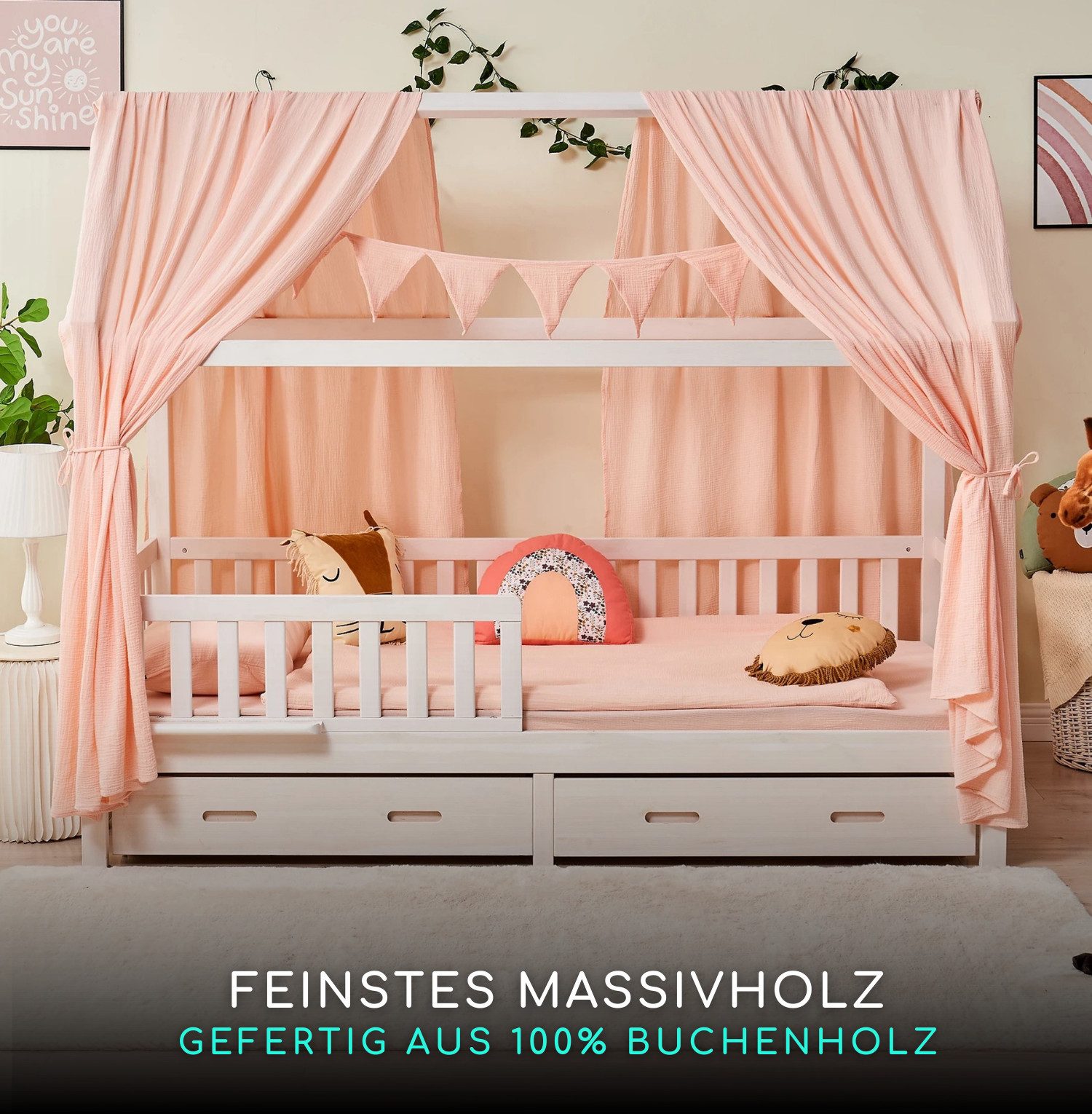 Alavya Home® Hausbett CLOUD aus Buchenholz – Bestseller & beliebt! 100% FSC günstig online kaufen