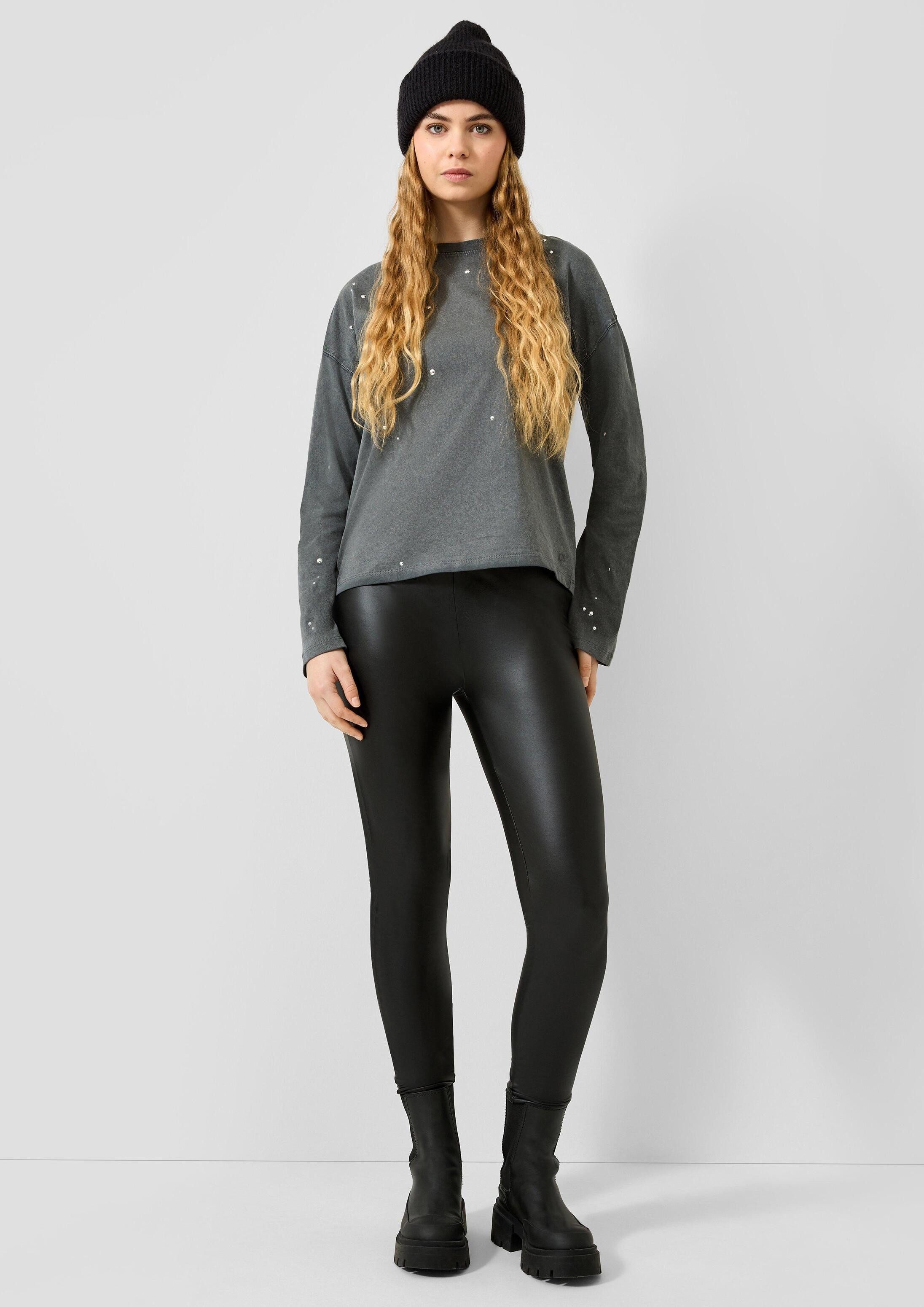 QS Leggings Leggings Leggings in Leder-Optik