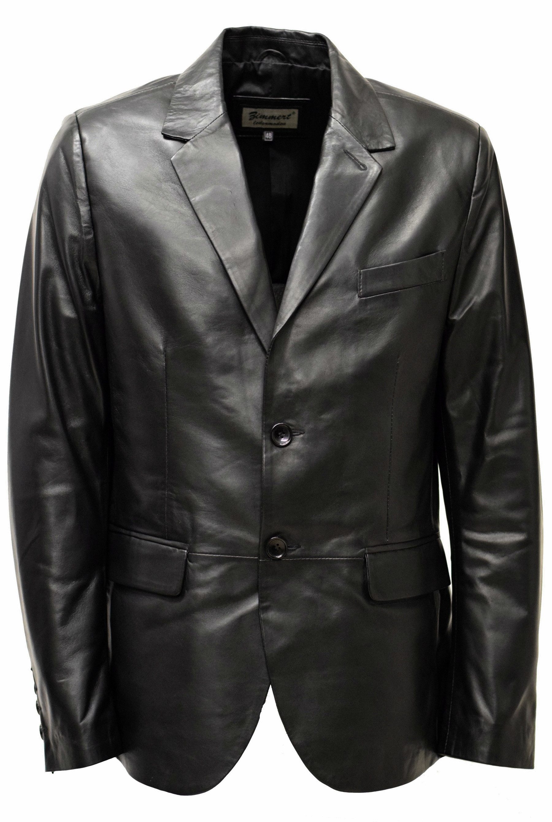 Zimmert Leather Ledersakko Boris Ledersakko Schwarz, Braun, Cognac