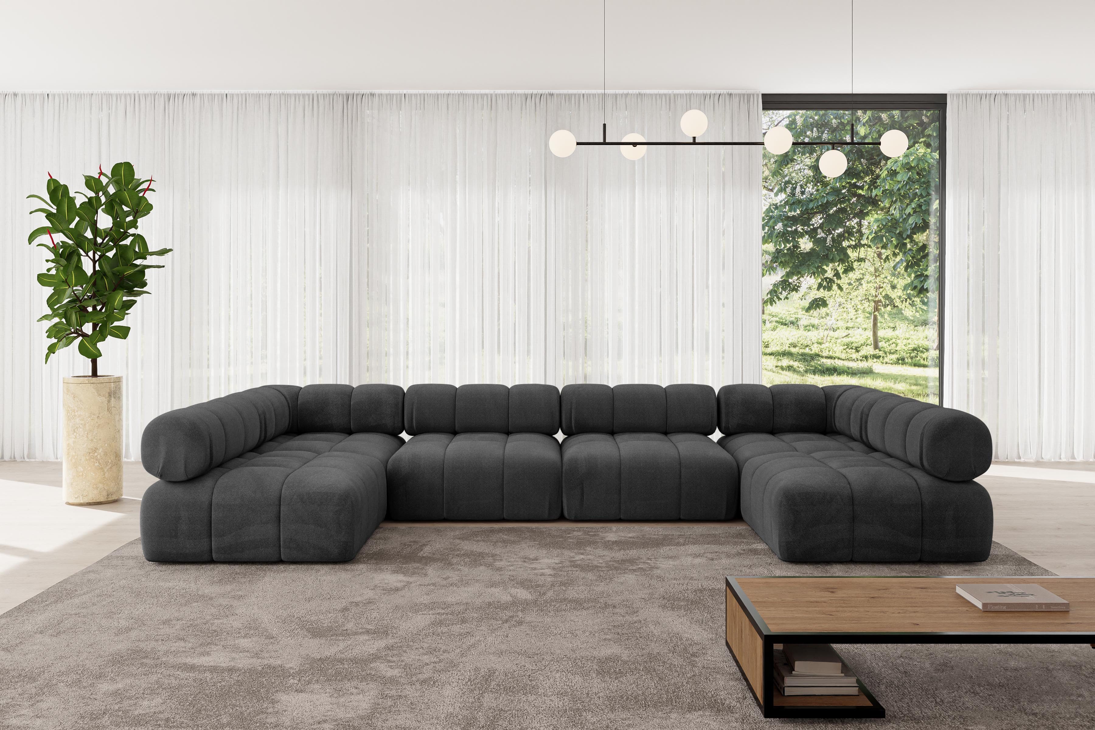 ALTDECOR Wohnlandschaft Garvo-U2, Corner Sofa U-Form günstig online kaufen