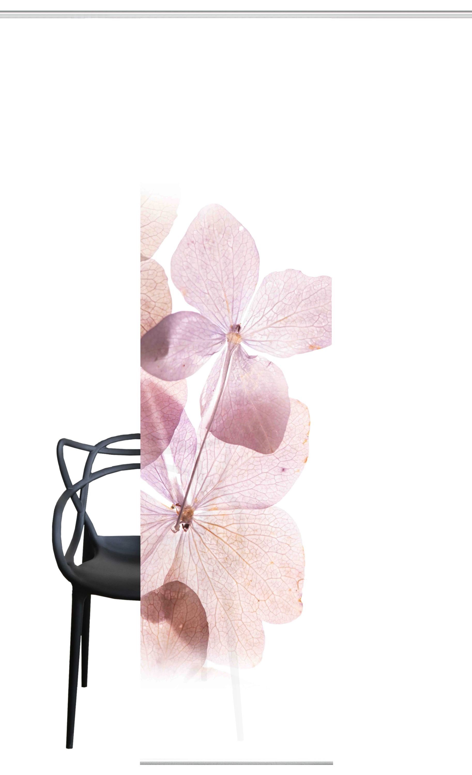 HOME WOHNIDEEN Schiebegardine Schiebewand BONITA Leinenstruktur Digitaldruc günstig online kaufen