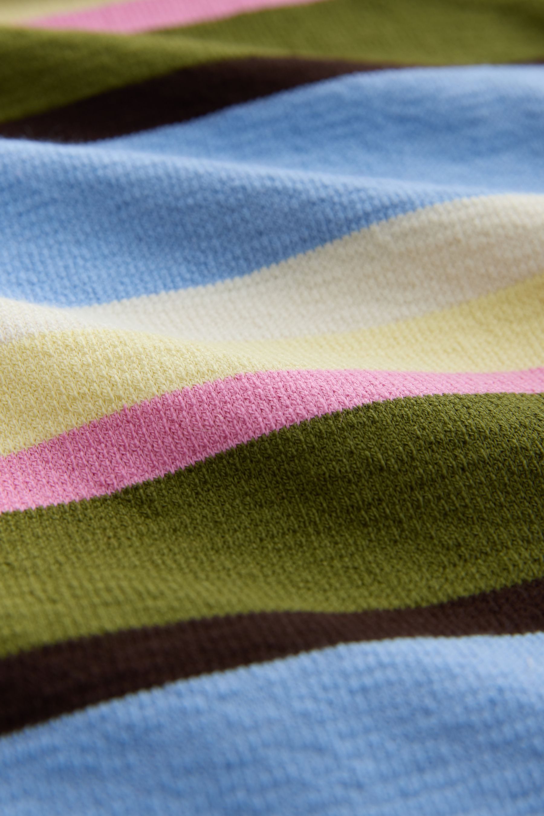 Next Rugbyshirt Polopullover mit Rugbystreifen und Henleykragen (1-tlg)