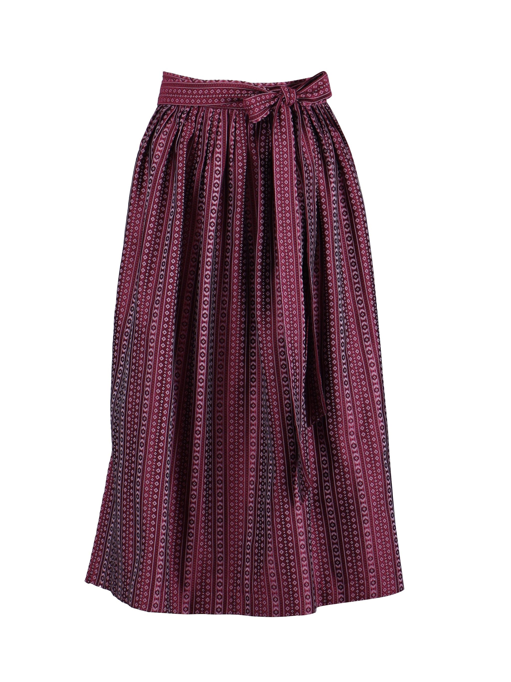 Dirndl Schürze Damen - Traditionelle Trachtenschürze Mit Streifenmuster