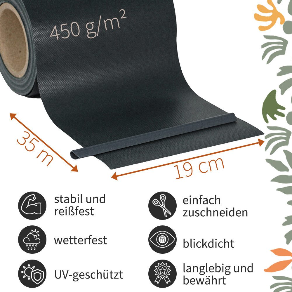 Kingpower Sichtschutzstreifen Auswahl Sichtschutz PVC Sichtschutzstreifen Doppelstabmattenzaun