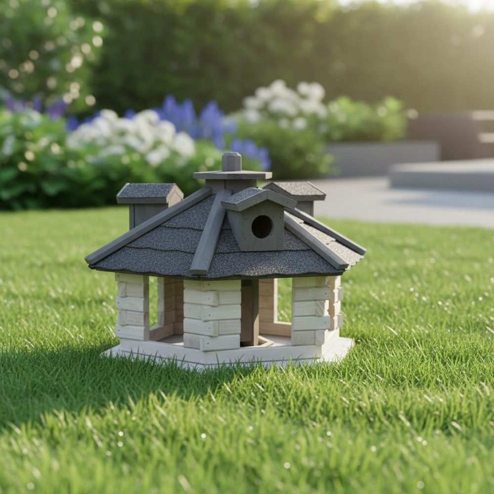 Mucola Vogelhaus XXL 48 CM Vogelfutterhaus Vogelhäuschen Futtersilo Vogelvi günstig online kaufen