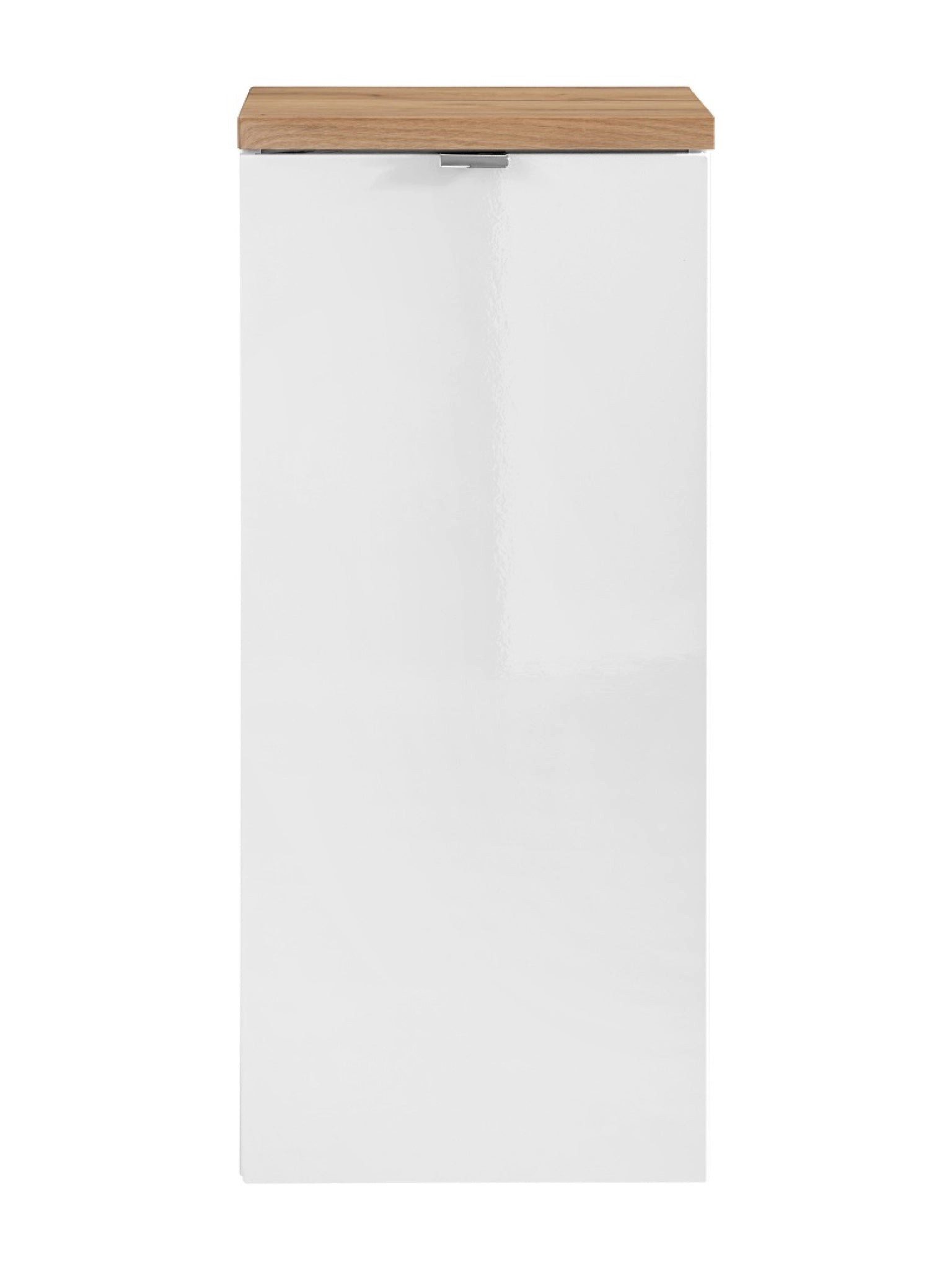ROYAL24_MARKT Hängeschrank Badezimmer-Hängeschrank Caprena Weiß Hochglanz 35×80×35 cm mit 1 Tür
