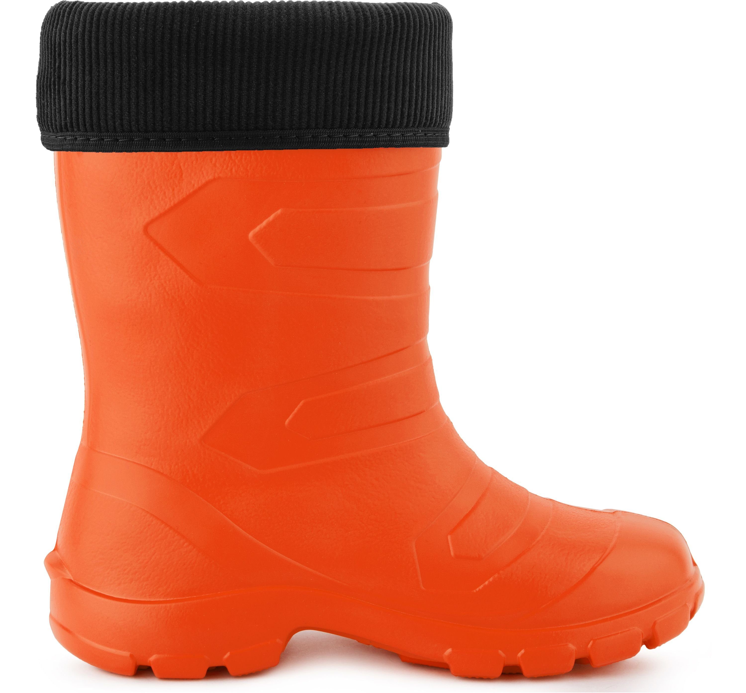 federleicht Gummistiefel Orange151c/Schwarz Ladeheid Damen Thermo EVA LALMG879 Gummistiefel