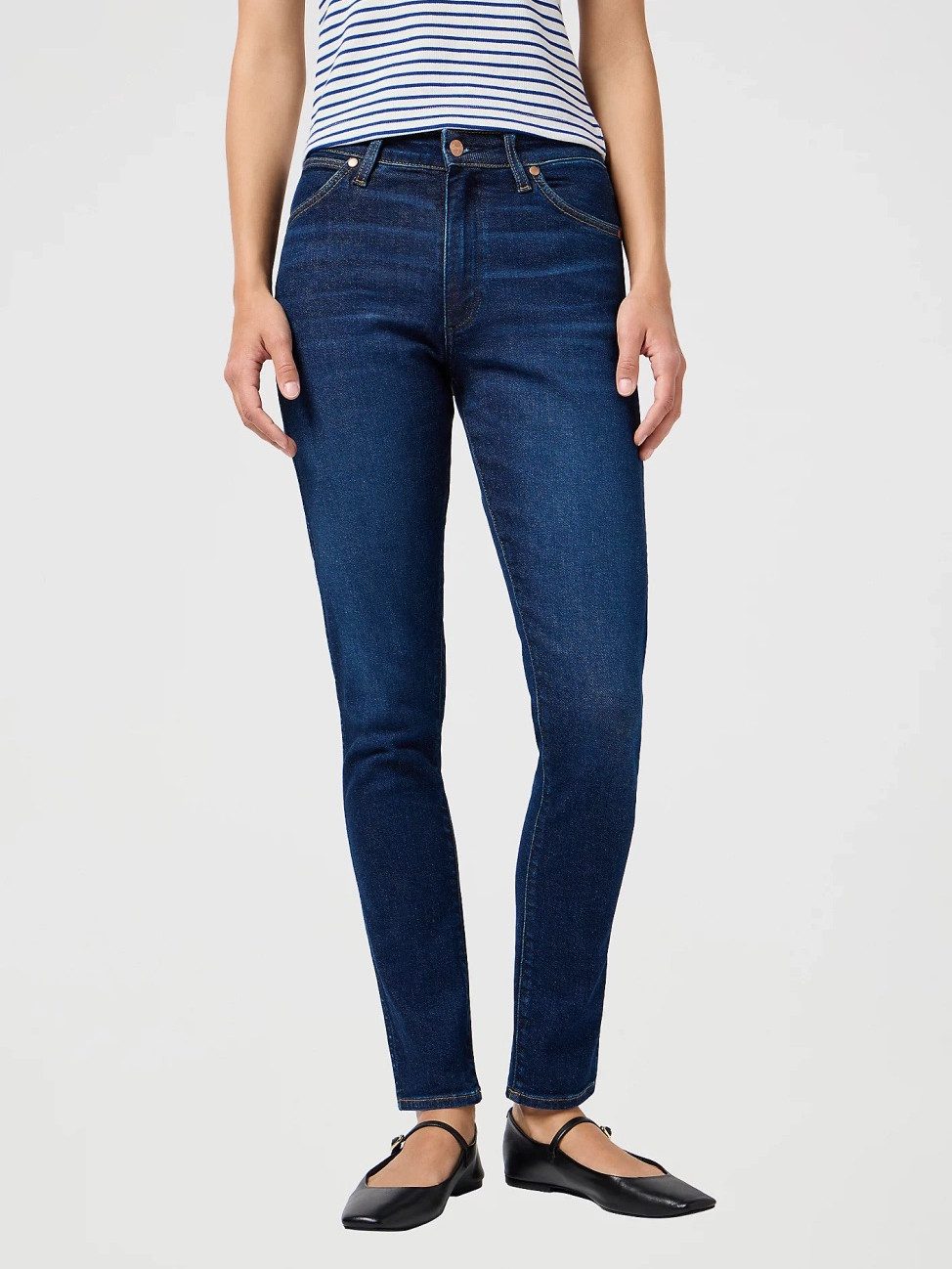 Wrangler Skinny-fit-Jeans Soft Stretch Denim - SIENNA WEATHERED RINSE