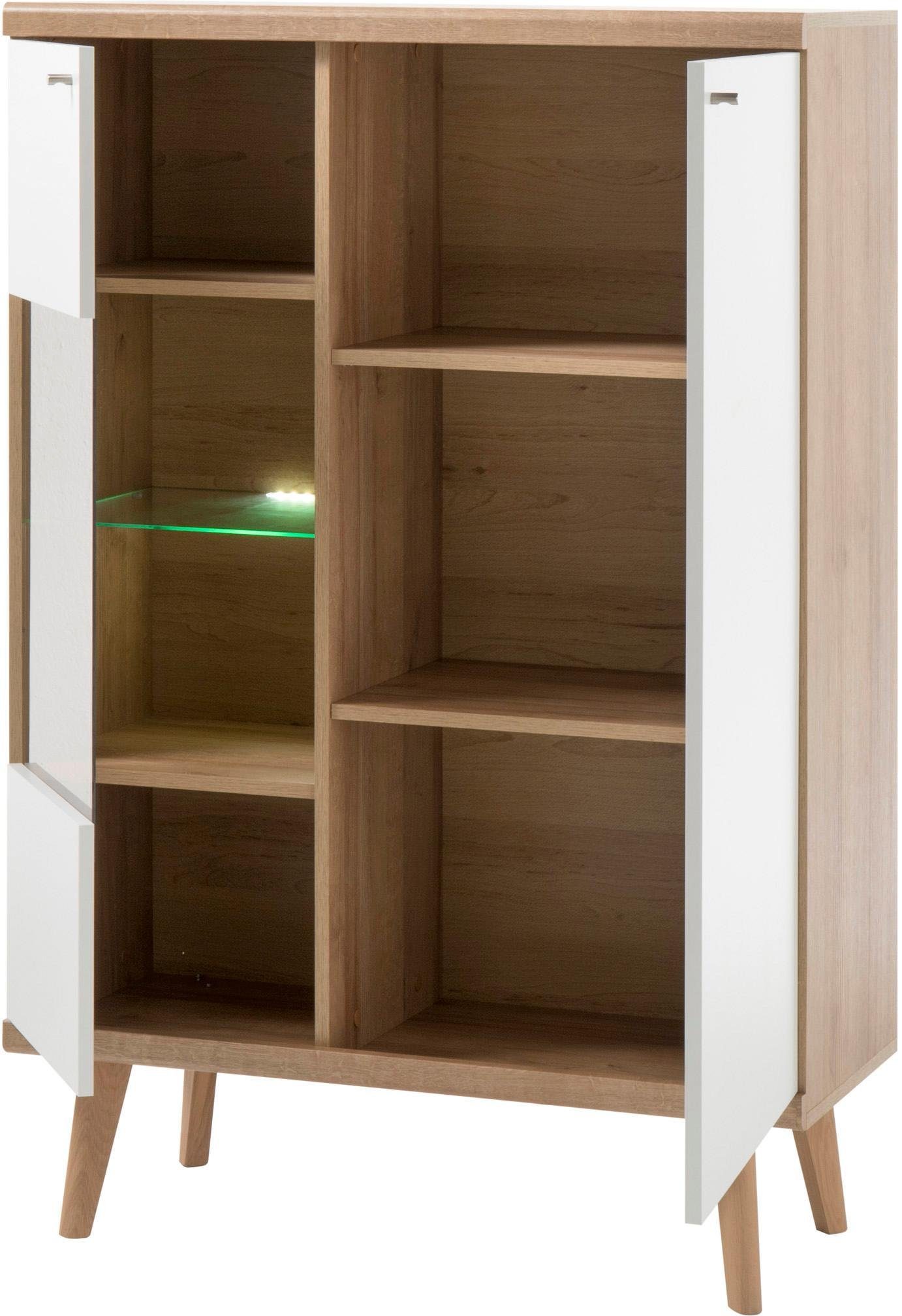 andas Vitrine Merle Scandi der 134 cm, Höhe Collection Design, aus freundin Home