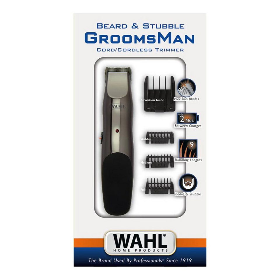 Wahl Bartschneider l 9918-1416 Groomsman, LCD-Anzeige die den Akku-Stand  anzeigt oder ob Ladevorgang benötigt