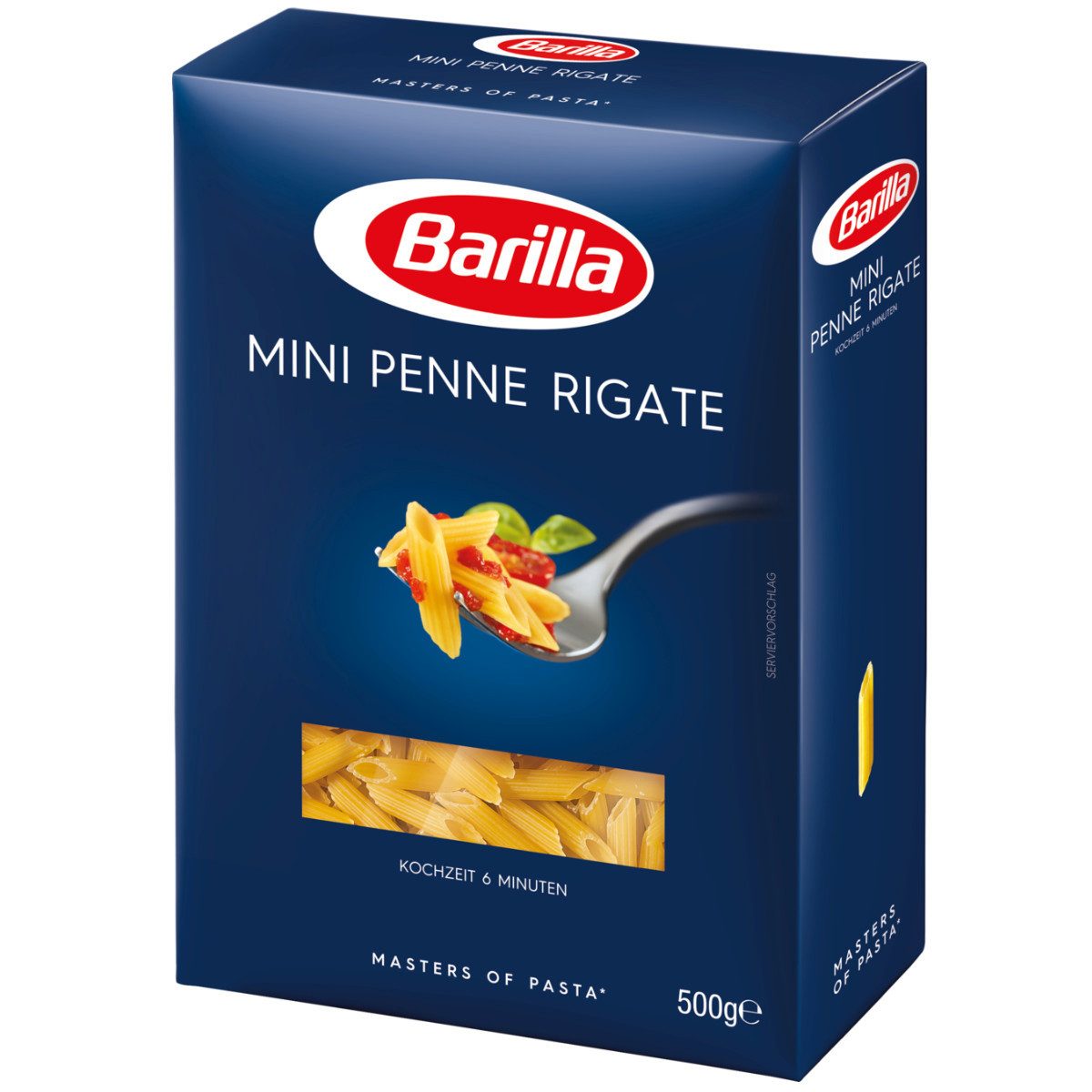 Barilla Nudeln, Barilla Piccolini Mini Penne Rigate Pasta Nudeln 500g 8er Pack