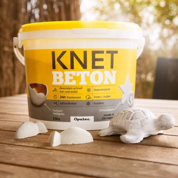 Oputec Modelliermasse Oputec 14kg Knetbeton - Kreativbeton zum Kneten (4 x 3,5kg)