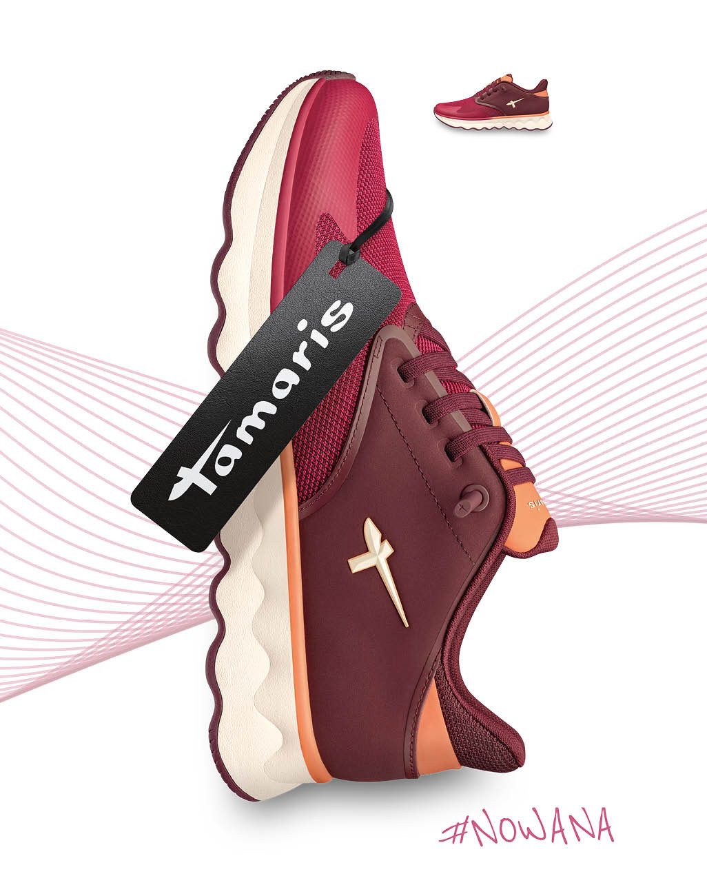 Tamaris Slip-On Sneaker Freizeitschuh, Halbschuh, Slipper mit Ortholite-Ausstattung