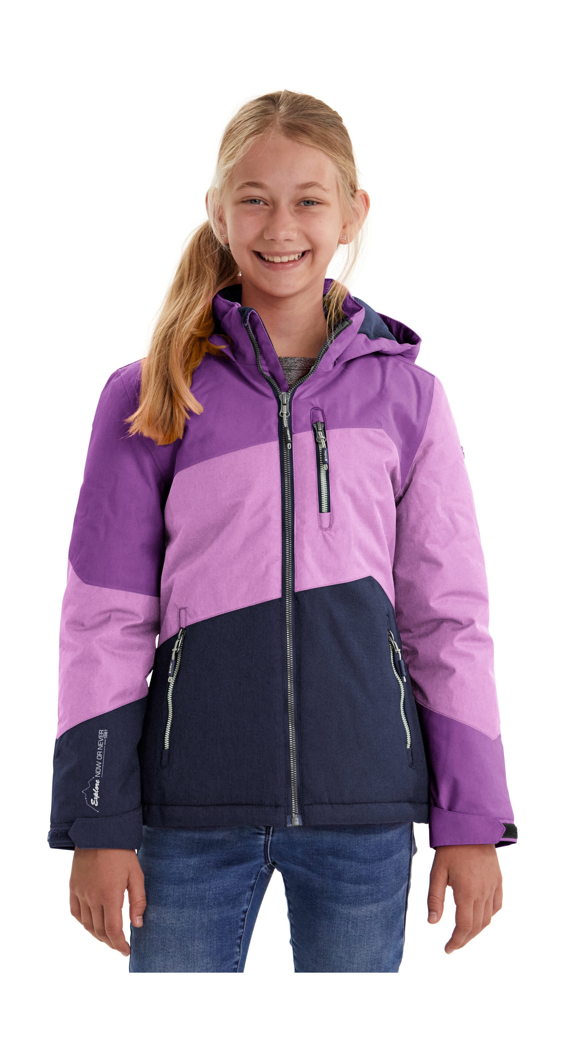 Killtec Outdoorjacke Lynge GRLS JCKT B Wasserdichte Winterjacke mit Kapuze, Fleece, verstellbaren Ärmeln