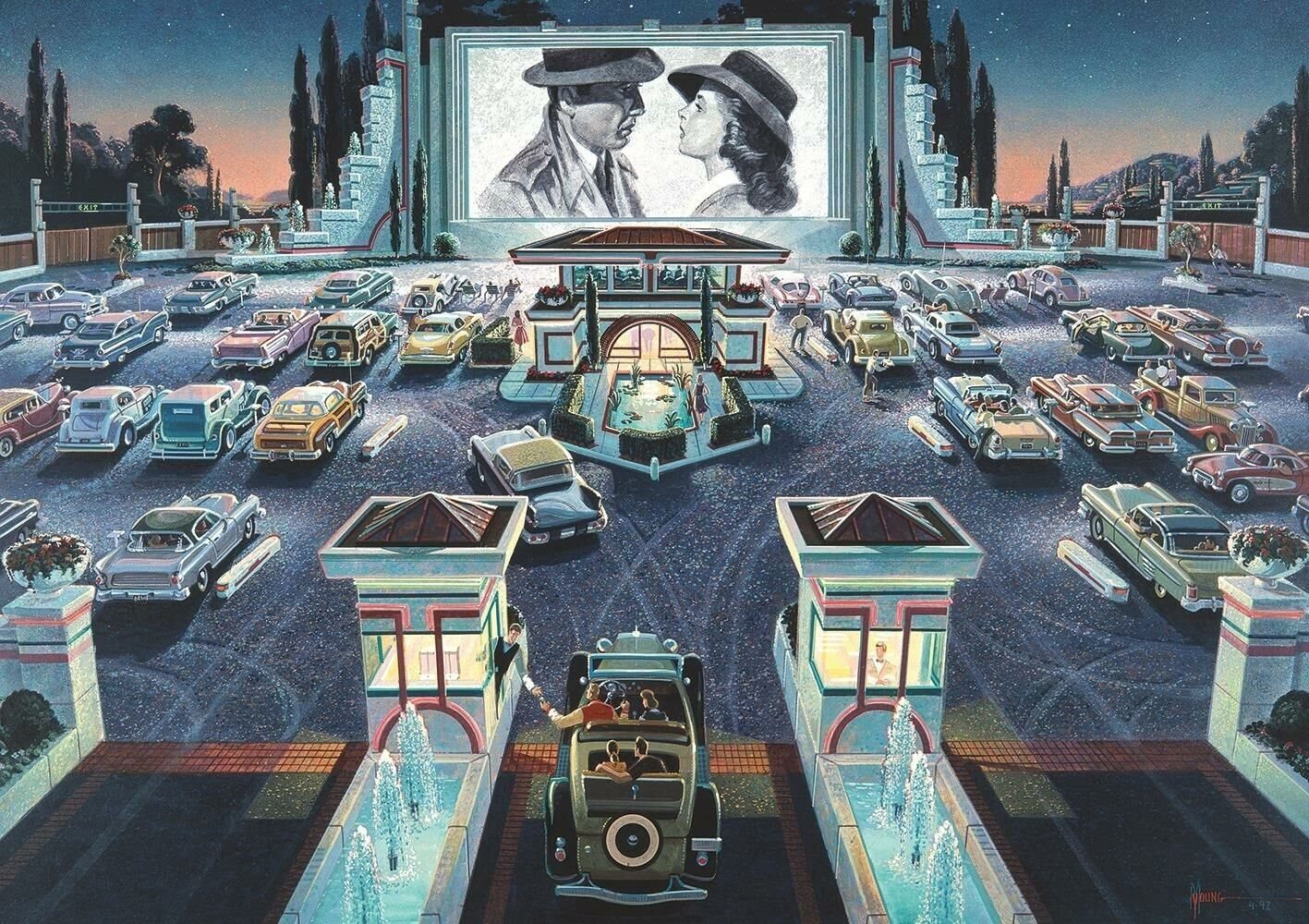 ART PUZZLE Puzzle ART PUZZLE Puzzle Autokino, Puzzleteile