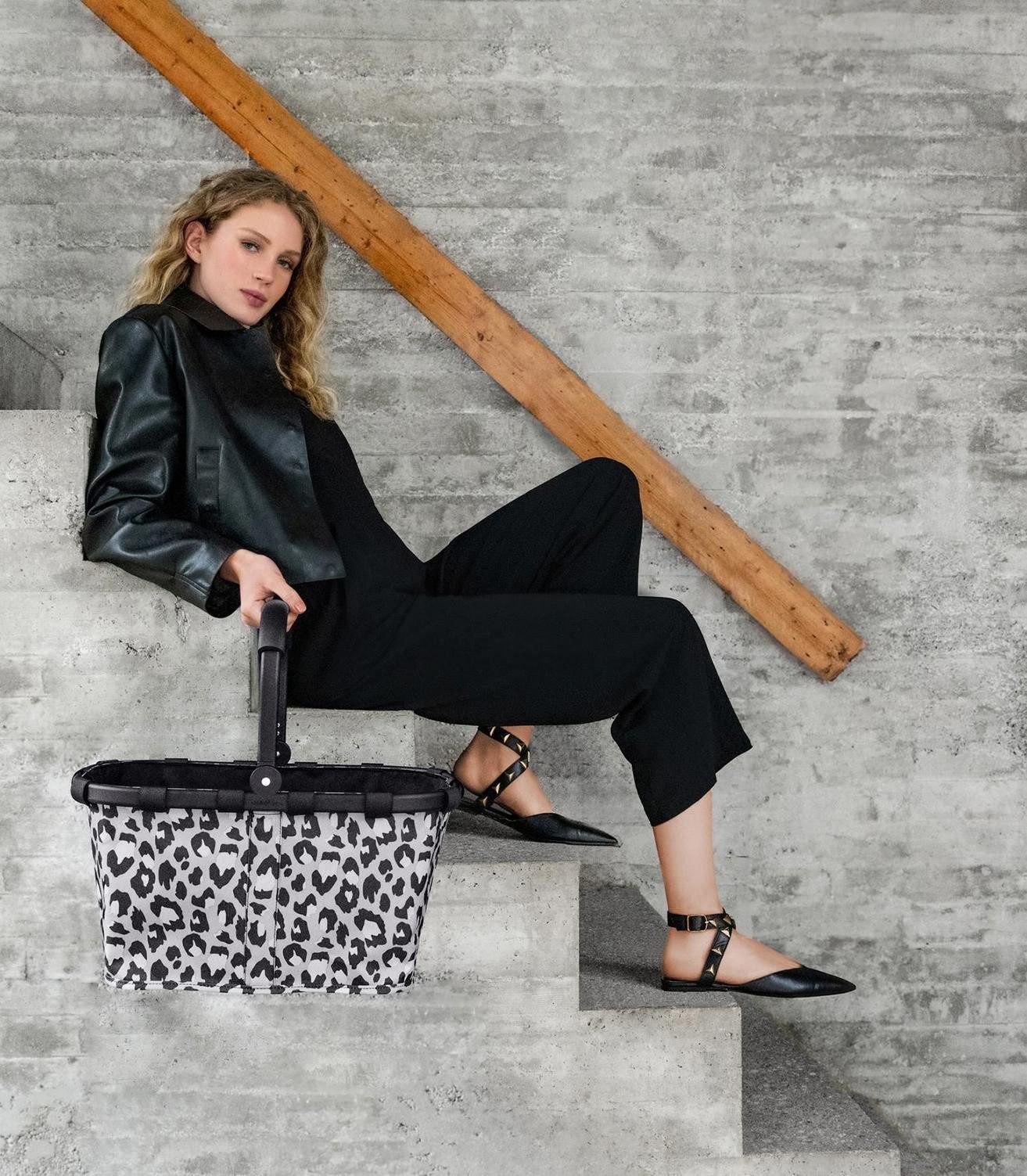REISENTHEL® Einkaufskorb CARRYBAG LEO NERO, Grau, günstig online kaufen