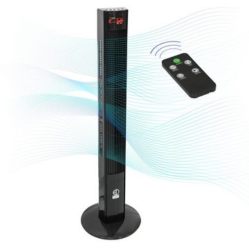 ECD Germany Standventilator mit LED Display und Fernbedienung 45W, 116 cm