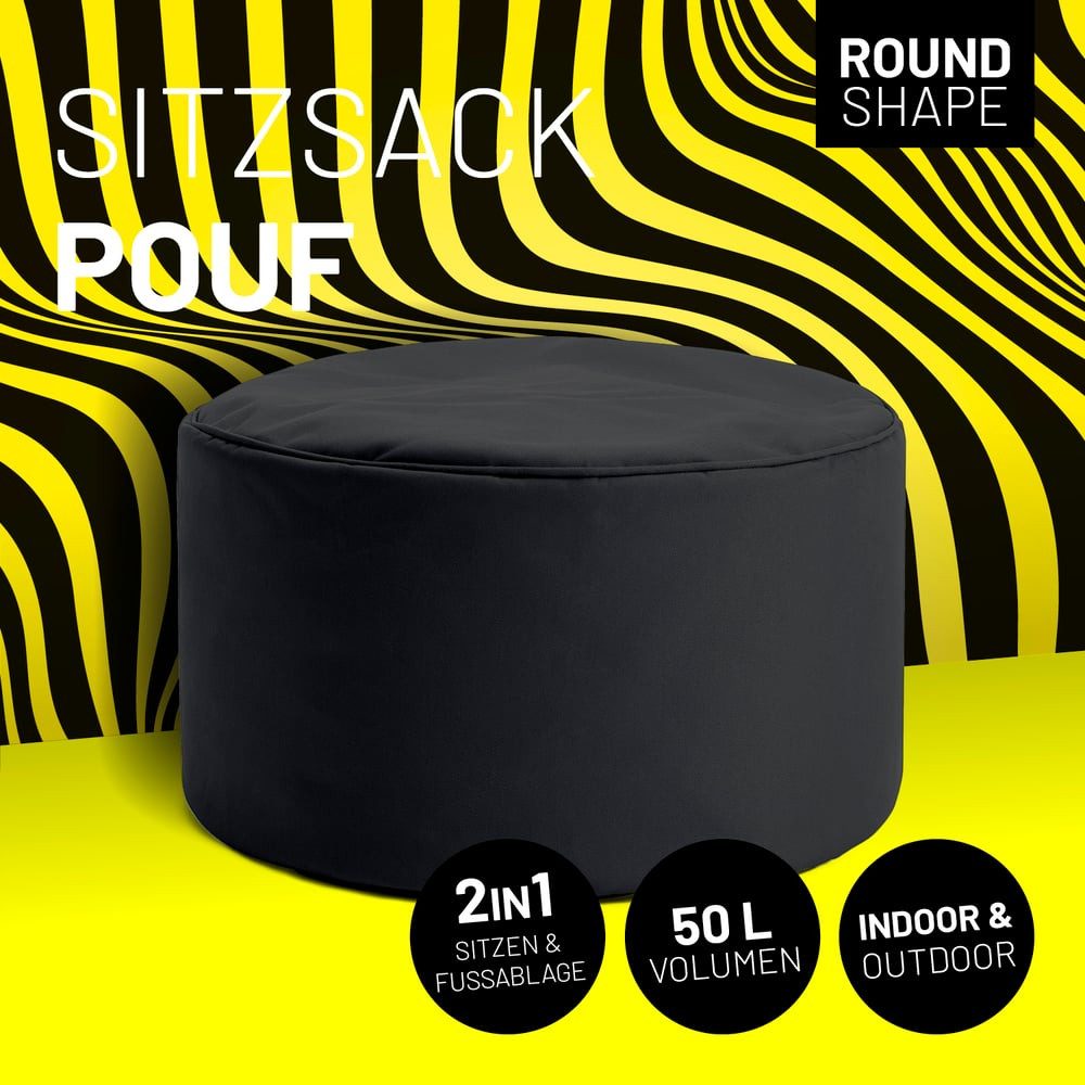 Lumaland Sitzsack Pouf 50L kompakt Hocker, günstig online kaufen