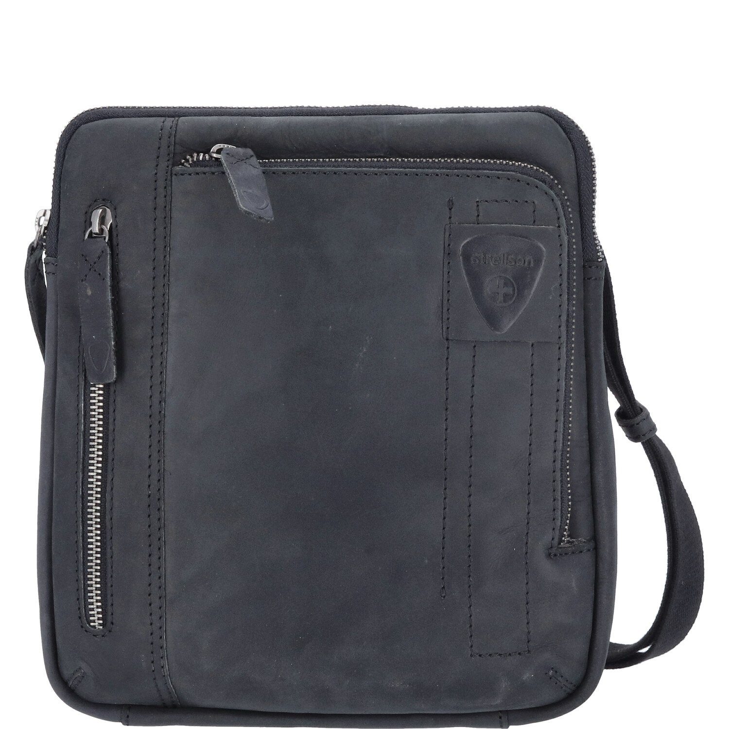Umhängetasche Strellson Schultertasche Leder Richmond Black
