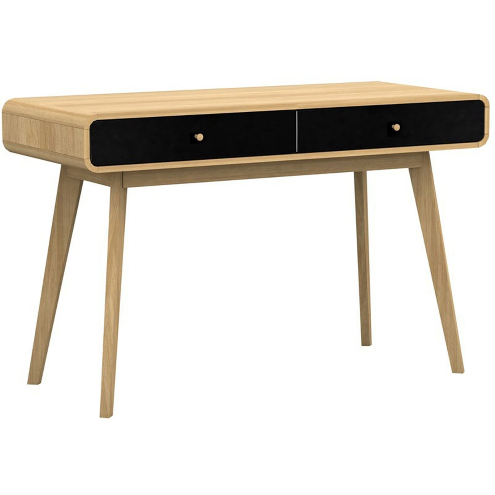 freiraum Schreibtisch Janne, 2 Schubladen, in Eiche - 120x79x50cm (BxHxT)