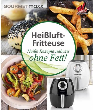 GOURMETmaxx Notizbuch Heißluftfritteuse, Rezeptbuch Heiße Rezepte nahezu ohne Fett.