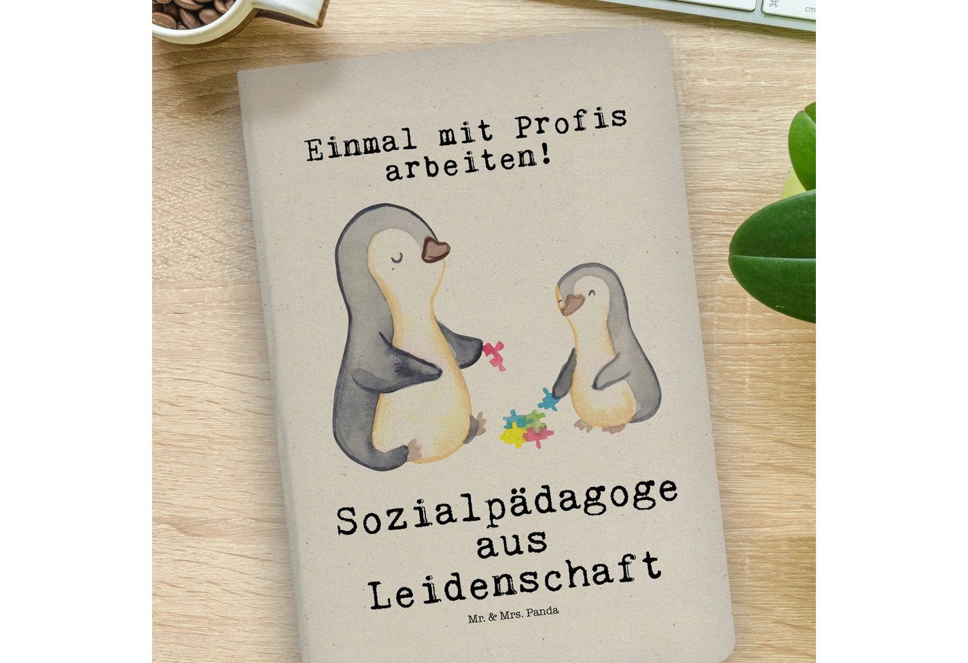 Thumbnail - Mr. & Mrs. Panda Notizbuch Sozialpädagoge Leidenschaft - Transparent - Geschenk, Danke, Dankesch Mr. & Mrs. Panda, Bezau...