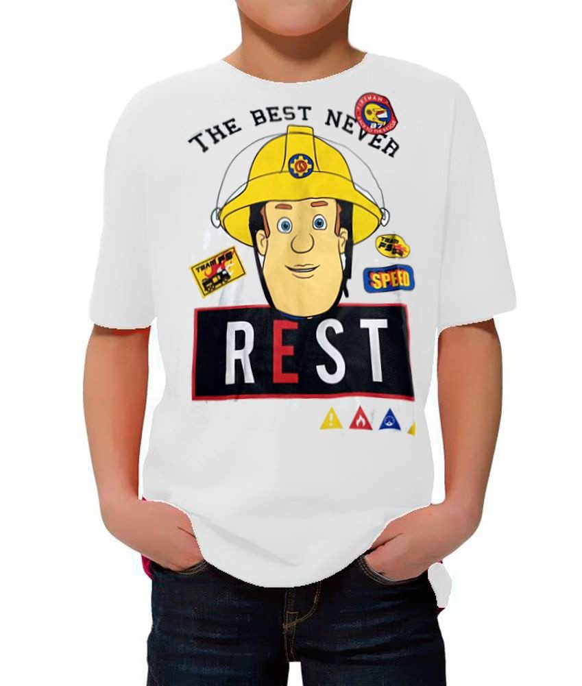 Feuerwehrmann Sam Print-Shirt Feuerwehrmann Sam T-Shirt Jungen + Mädchen 98 104 110 116 128