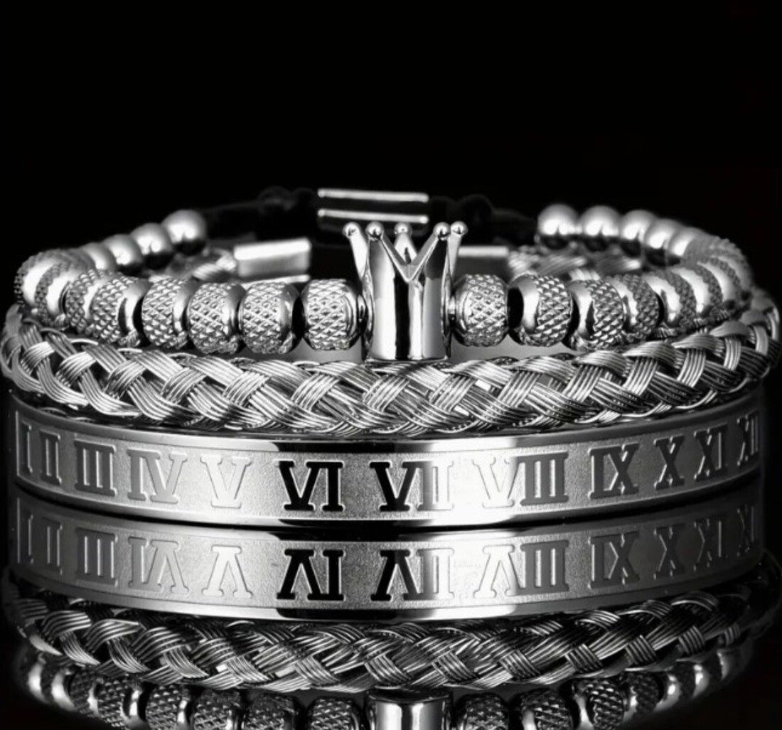 Lale Collection® Armband Set Herren Armband-Set-Edelstahl günstig online kaufen