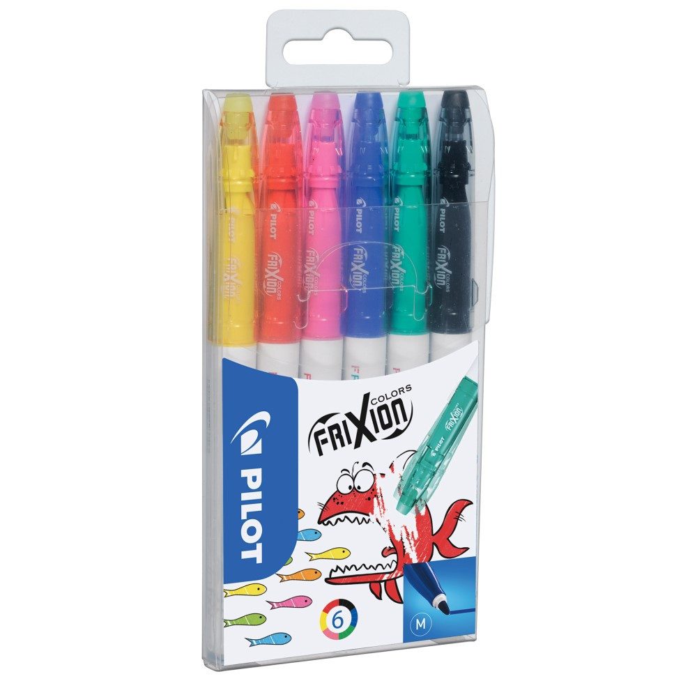 Pilot Pen Filzstift Frixion Colors Fasermaler, (6-tlg), radierbar