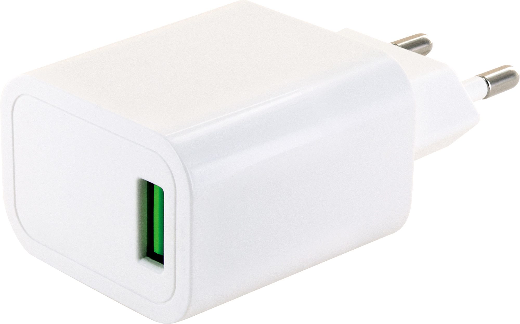 Schwaiger LAD440 532 USB-Adapter Eurostecker zu USB 2.0 A Buchse, Quick Charge 3.0 Technologie