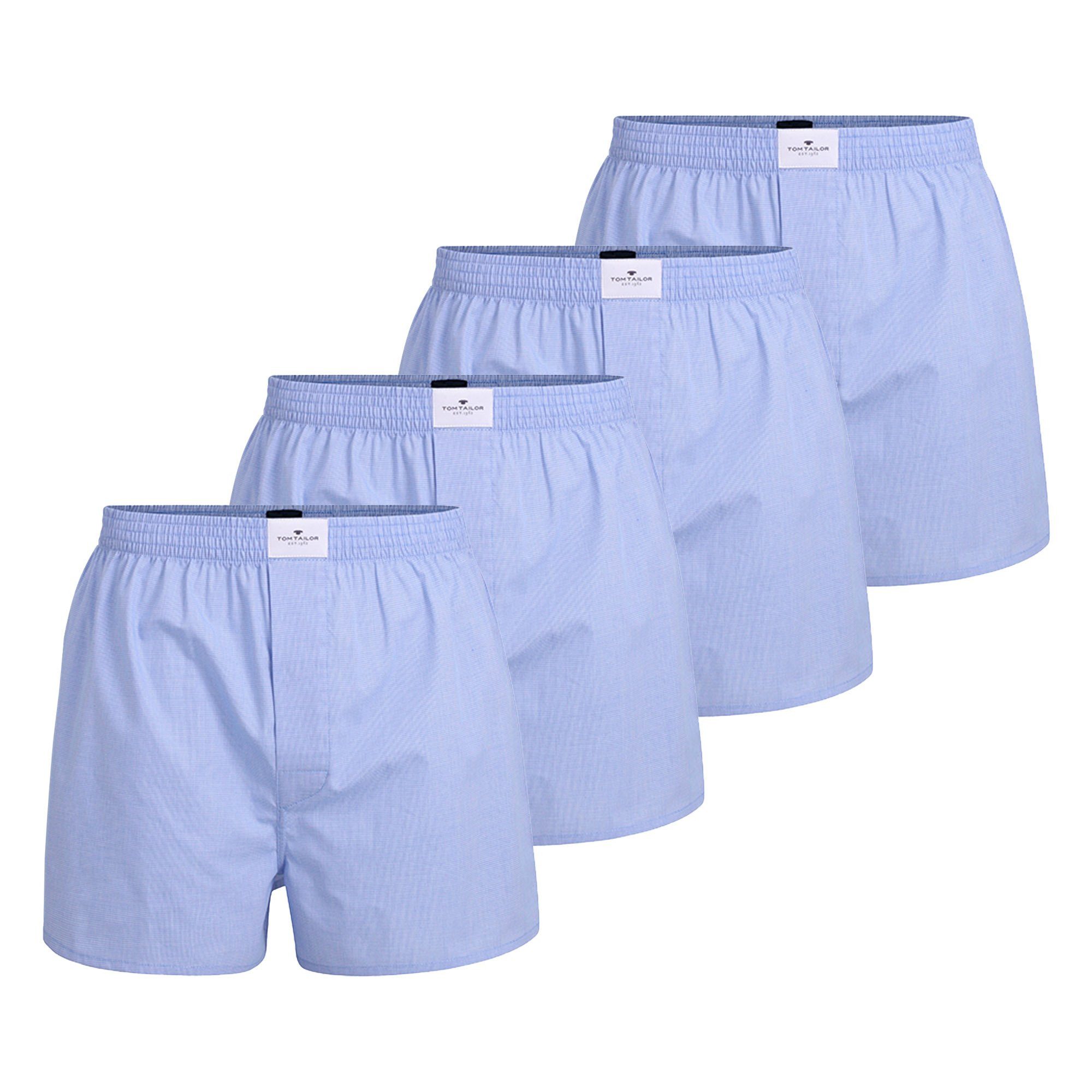 Boxershorts Herren Web-Boxershorts 4er Pack Baumwolle