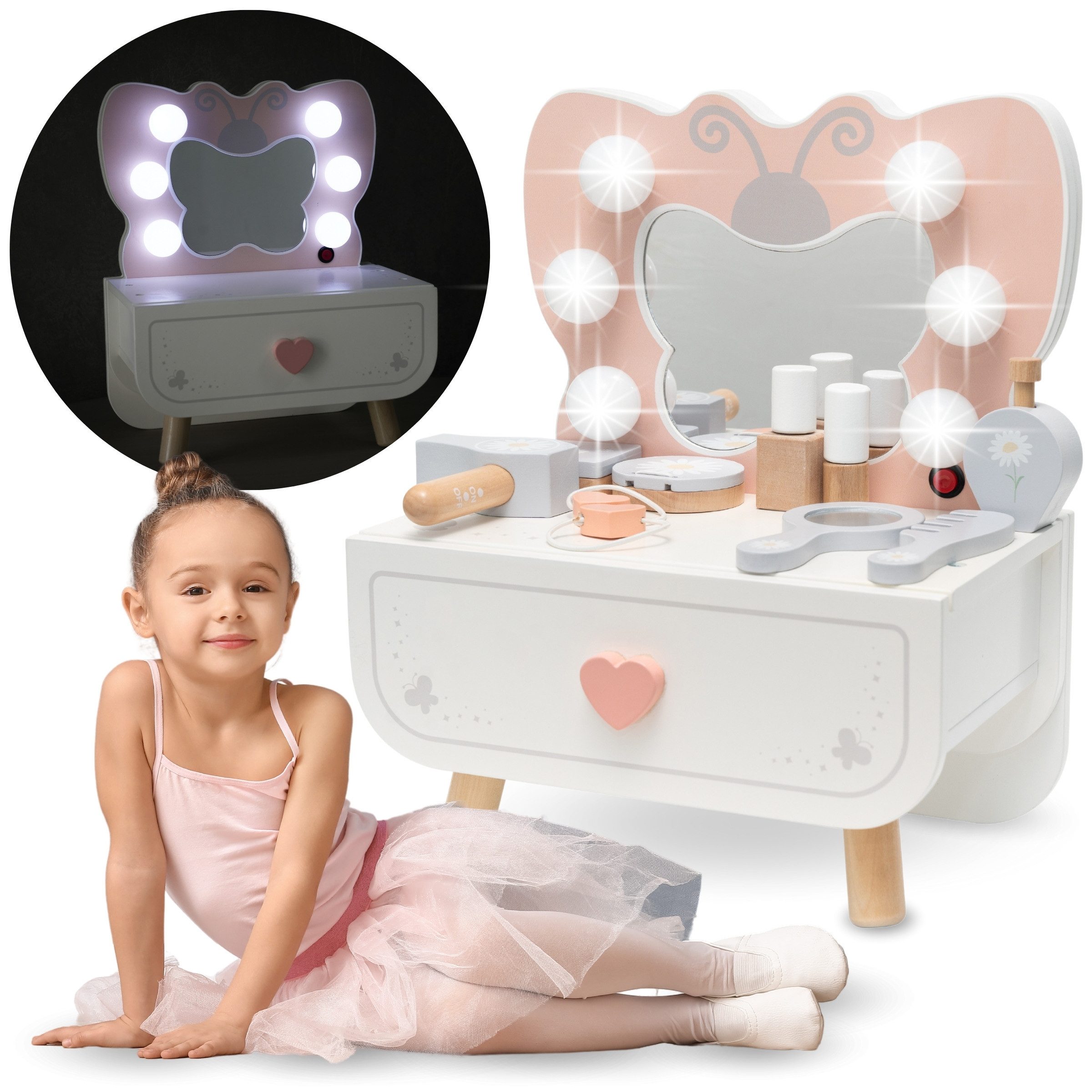 Mamabrum Schminktisch Mini Schminktisch Butterfly mit günstig online kaufen