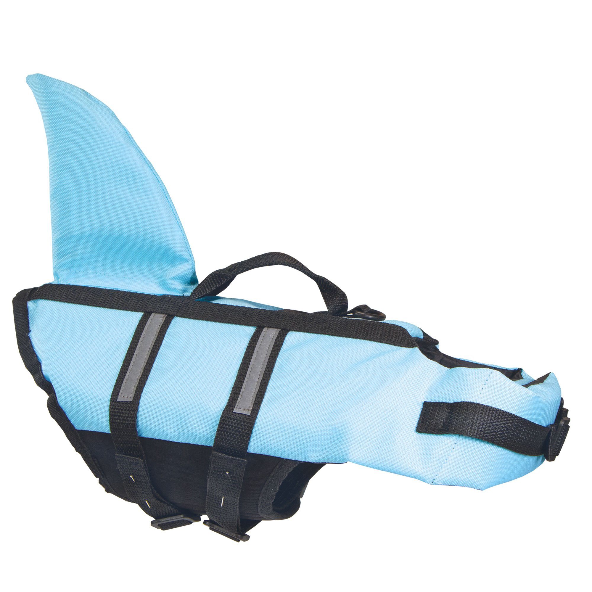 SHARKY Schwimmweste Hunde Schwimmweste mehr - lustiger für mit Haiflosse Nobby Schwimmhilfe Schwimmhilfe, Badespaß