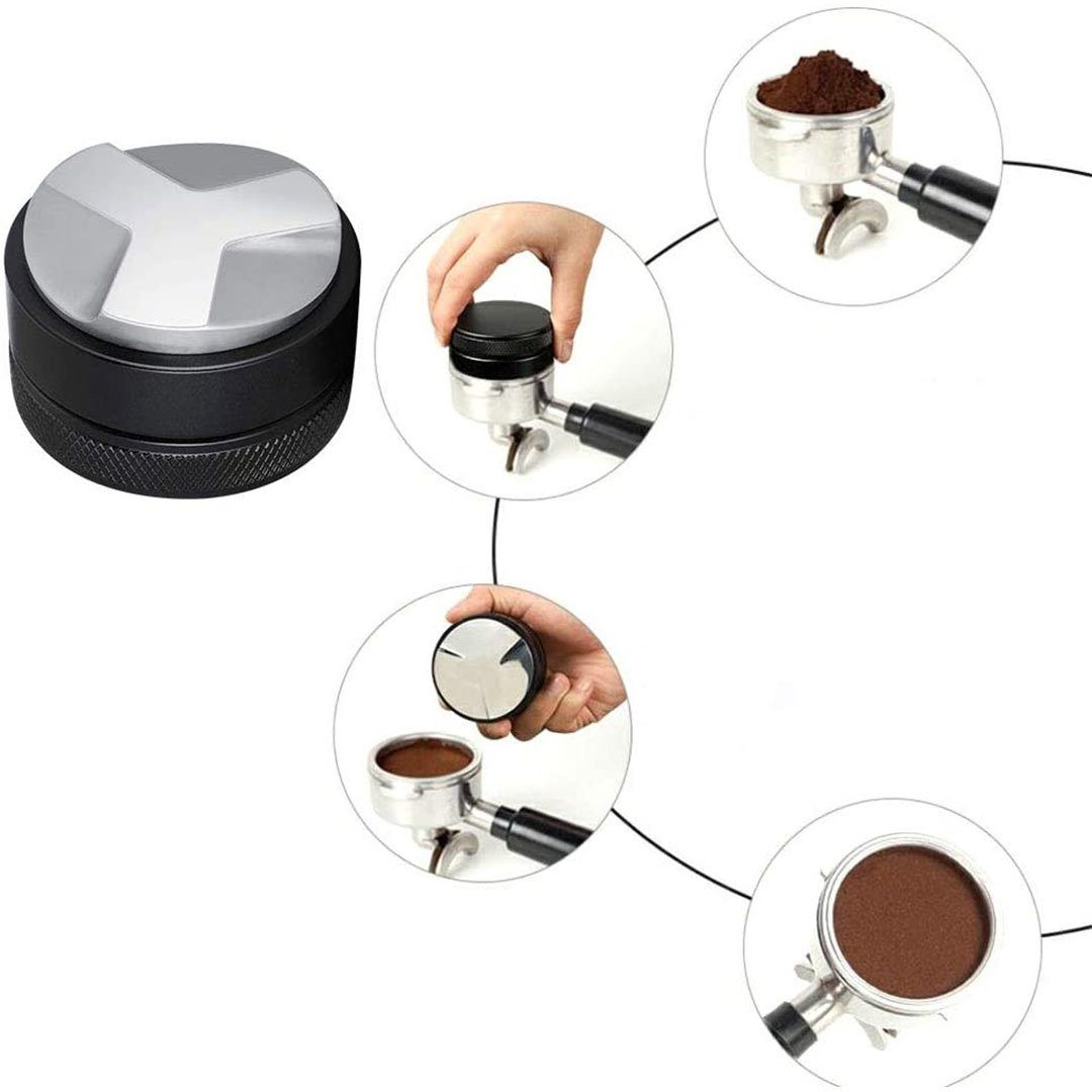 BEARSU Kaffeemühle 53 mm Kaffeeverteiler, Espresso-Verteiler, Kaffeeglätter  passend für 54 mm Breville Siebträger Profi-Espresso-Verteiler, Glätteisen.