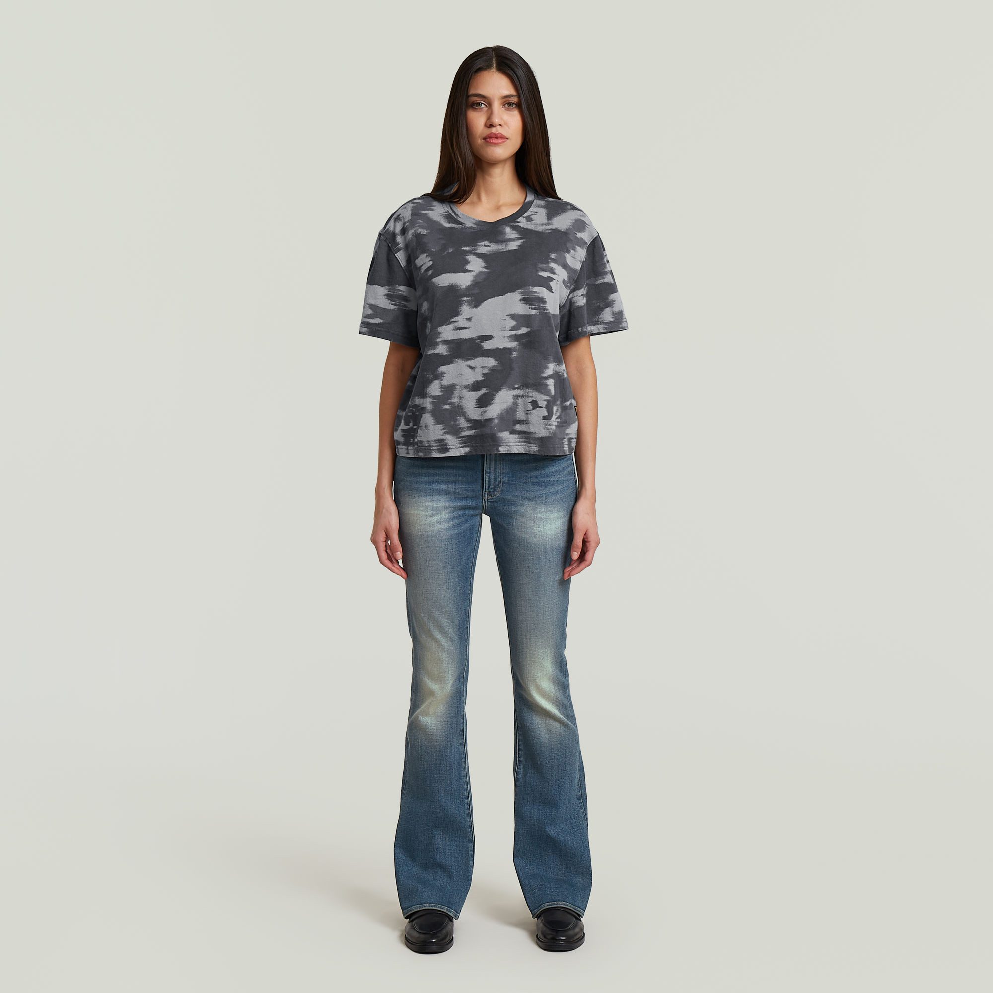 G-STAR T-Shirt Regular Camo r t wmn mit Allover-Print, Rundhals – Bild 4 von 5