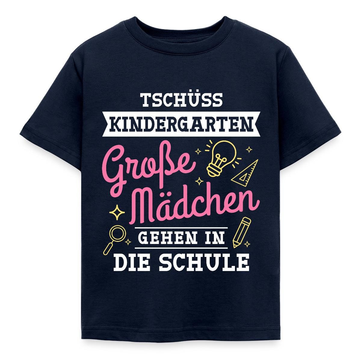 Spreadshirt T-Shirt Große Mädchen Gehen In Die Schule Einschulung Kinder T-Shirt (1-tlg) Fällt klein aus. Wir empfehlen, eine Größe größer zu bestellen.