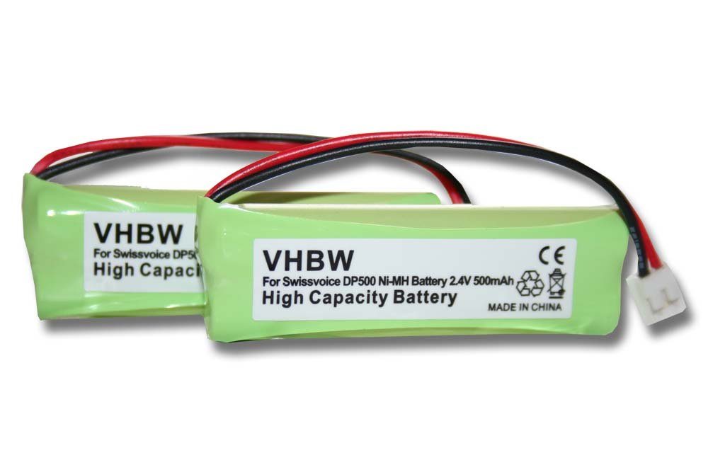 vhbw kompatibel mit Medion MD83244, MD83274, MD83430, MD83173, MD83282, Akku NiMH 500 mAh (2,4 V)