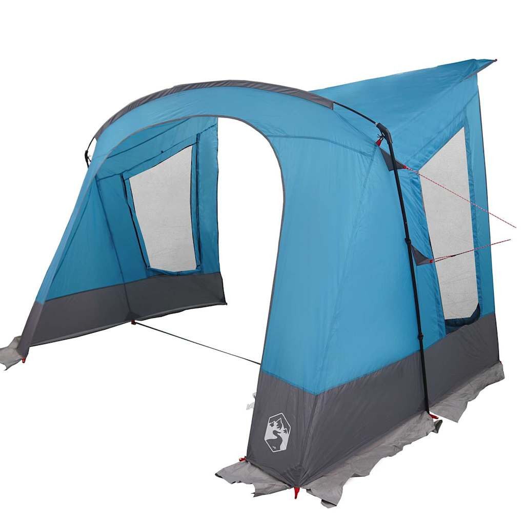 vidaXL Vorzelt Caravan Zelt für 3 Personen mit Dach Blau 330 x 252 x 245 cm, (1 tlg)