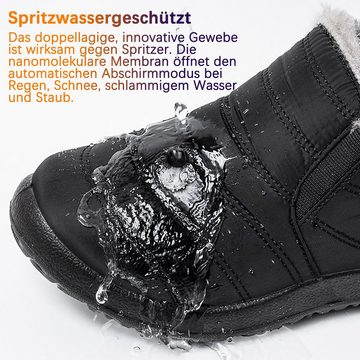 Daisred Herren Damen Winterstiefel Wasserdicht mit warmem Futter Stiefelette